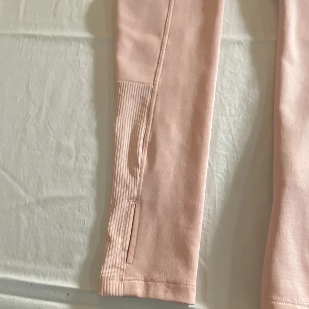 Nike Dri-FIT 1/4 Zip Moisture Wicking Pink Women's Running Pullover Top Size M